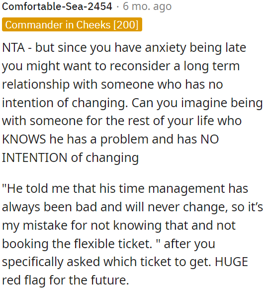 It's a red flag for the future.