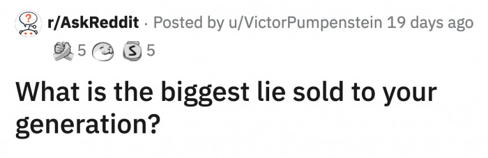 1. Things you had to unlearn from past generations