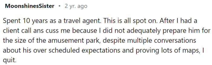 The size of the amusement park...