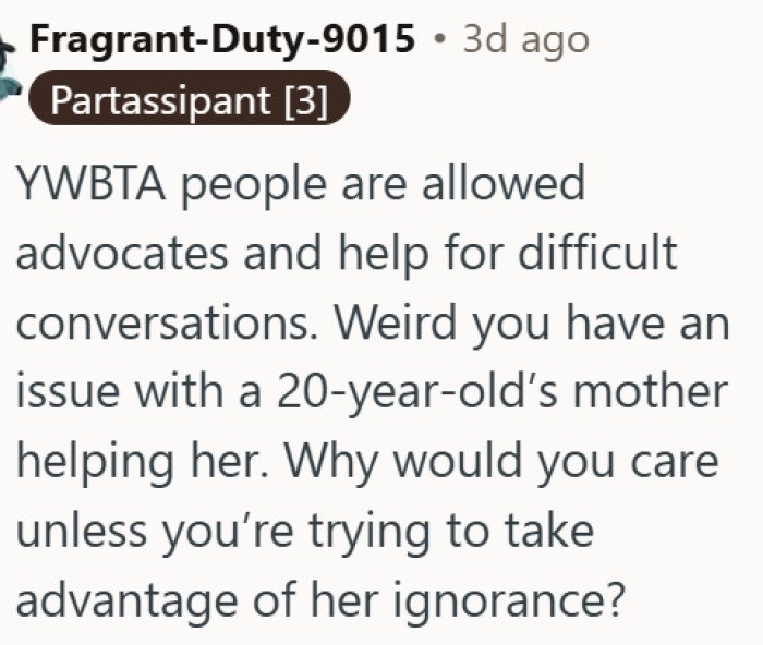Nobody should have to face difficult conversations alone