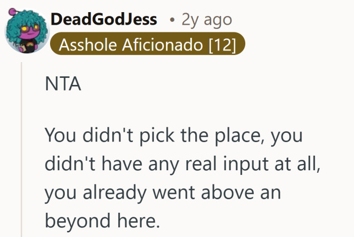 Boundaries matter, especially when someone already stepped up without being asked.