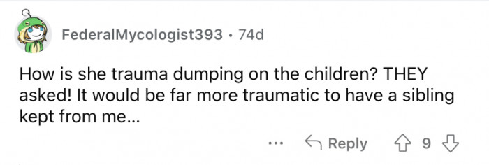 It's not trauma dumping!