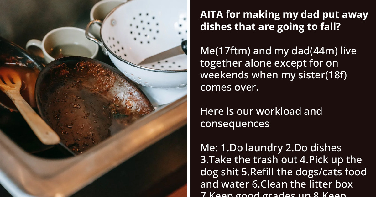 Teen Is Angry At Dad For Making Them Do Most of The Chores Around The House, Asks If They Should Put Up With It