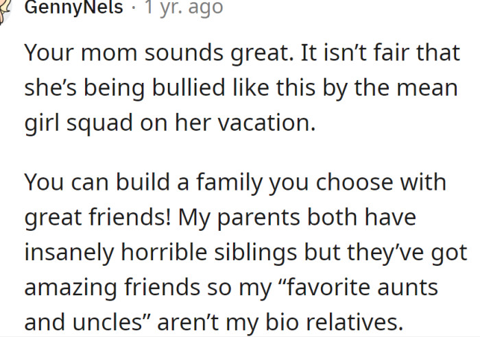 Her mom doesn't deserve to be bullied