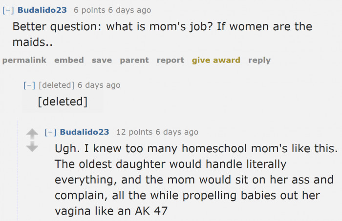 Some moms are unfair. That's probably why the original poster burst with anger.