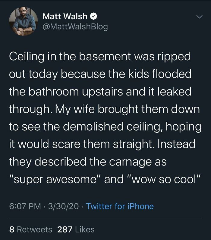 5. When you attempt home education on consequences but end up with a review for a waterpark.