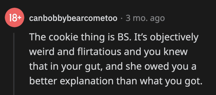 The cookie message was highly suspicious. It reads like a coded message.