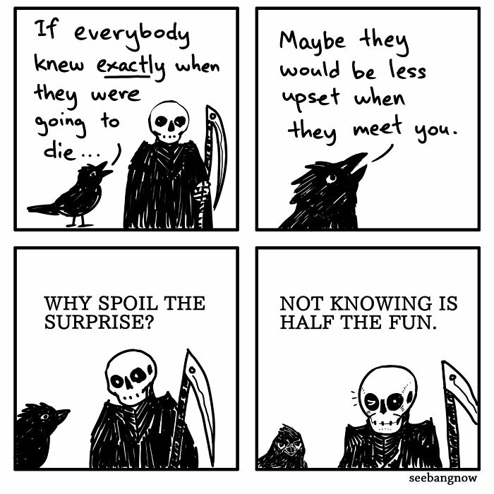 20. Why spoil the surprise?