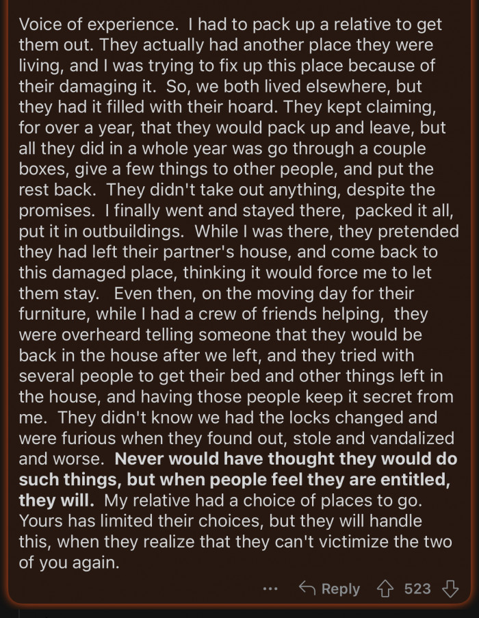 Entitled people will allow themselves to do things like these.