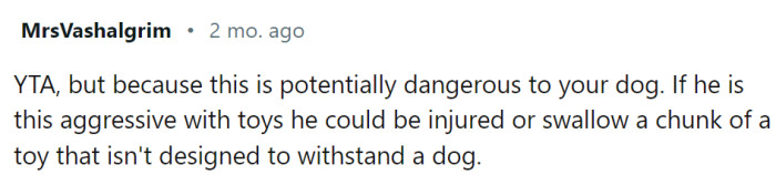 This is potentially dangerous for the dog.