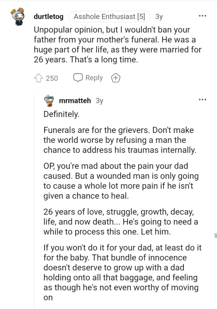 He was a huge part of her life as they were married for long