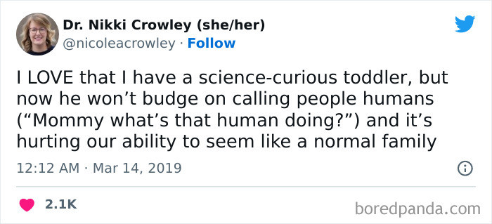 14. He's now calling people humans