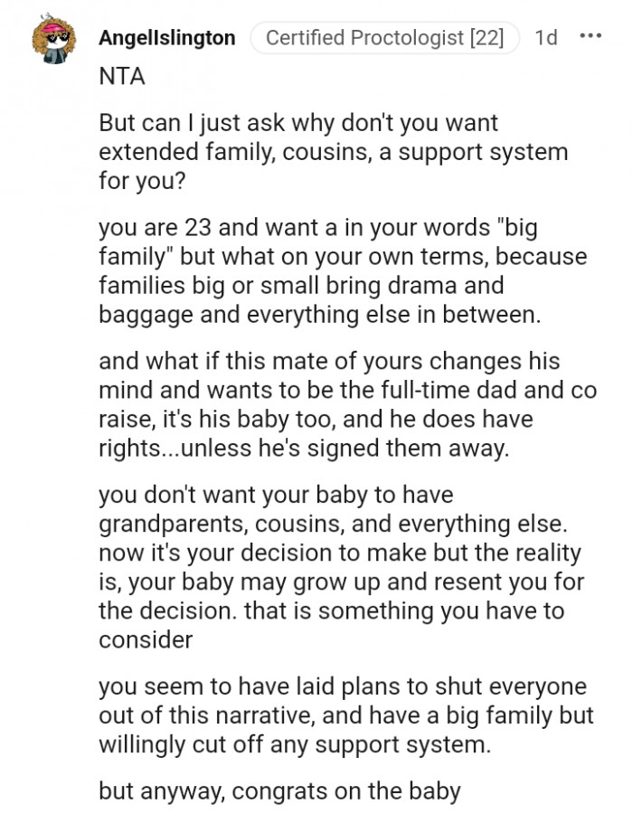 It's his baby too, and he does have rights