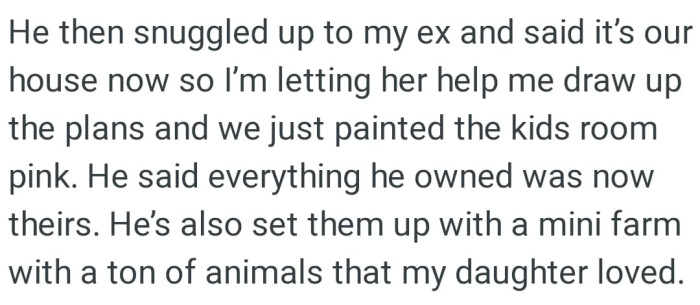 He also set them up with a mini farm with a ton of animals