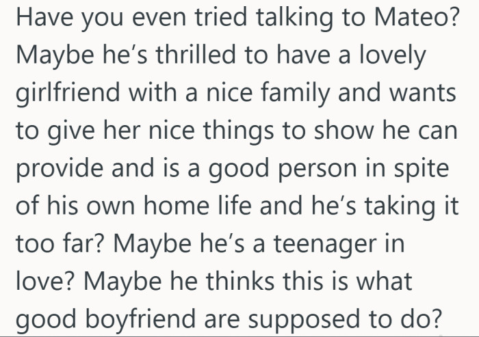 Wondering if this was less menace and more teenage optimism, trying a little too hard to impress...