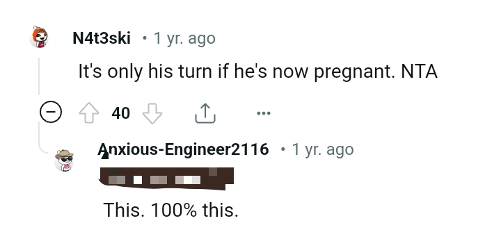 Here are some of the most upvoted comments from other Redditors below