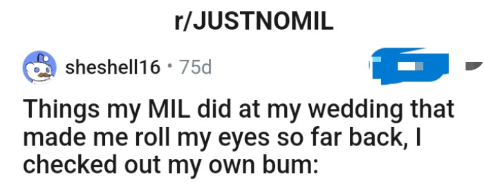 The OP pens down her headline