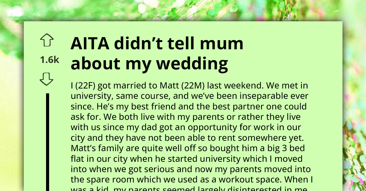 Unfavored Daughter Keeps Her Wedding Secret, Leaving Parents Upset And Questioning Her Choices