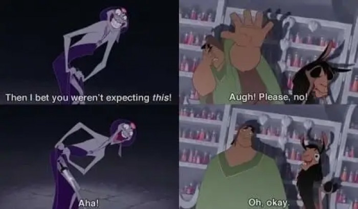 20. In The Emperor's New Groove, when Yzma pulled a fast one on Kronk and Kuzco