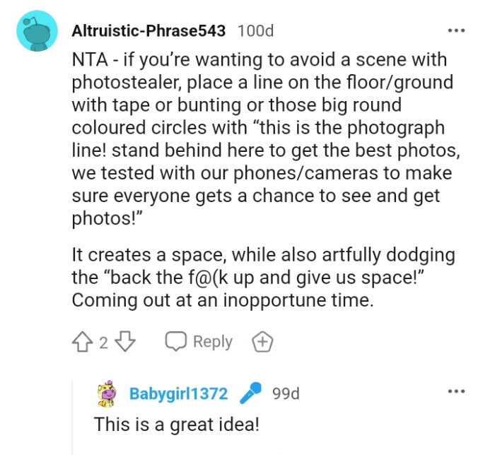 Everyone gets a chance to see and get photos