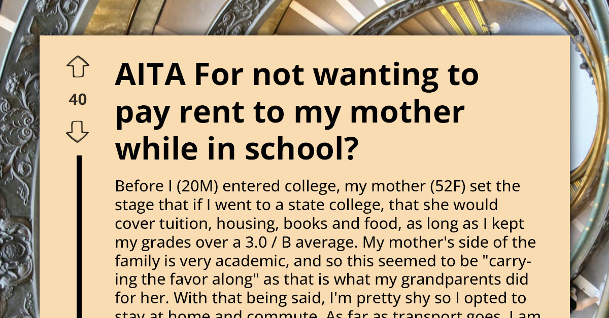 “You’re a Tenant Now”: Mom’s Sudden Rule Change Leaves This College Student Frustrated