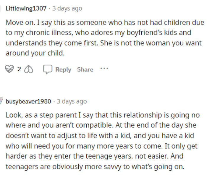 Some people shared their own situations below to illustrate how they relate to OP in his situation.