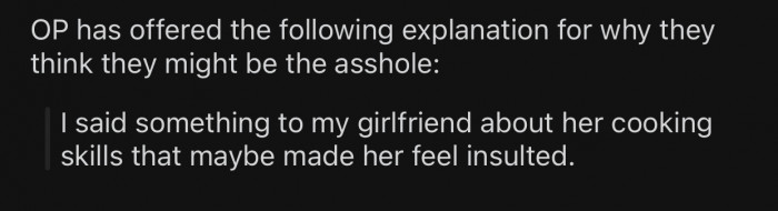 OP thinks he is the a-hole for the following reason: