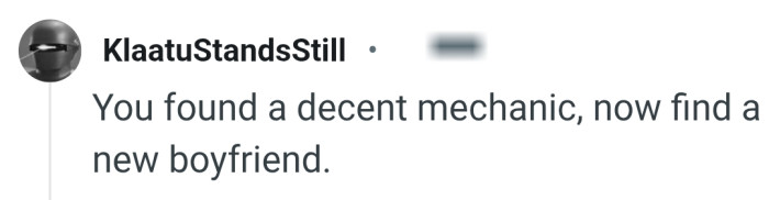 The OP should get a new boyfriend