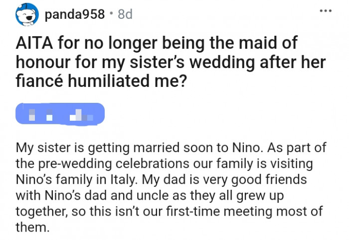 My dad is very good friends with Nino’s dad