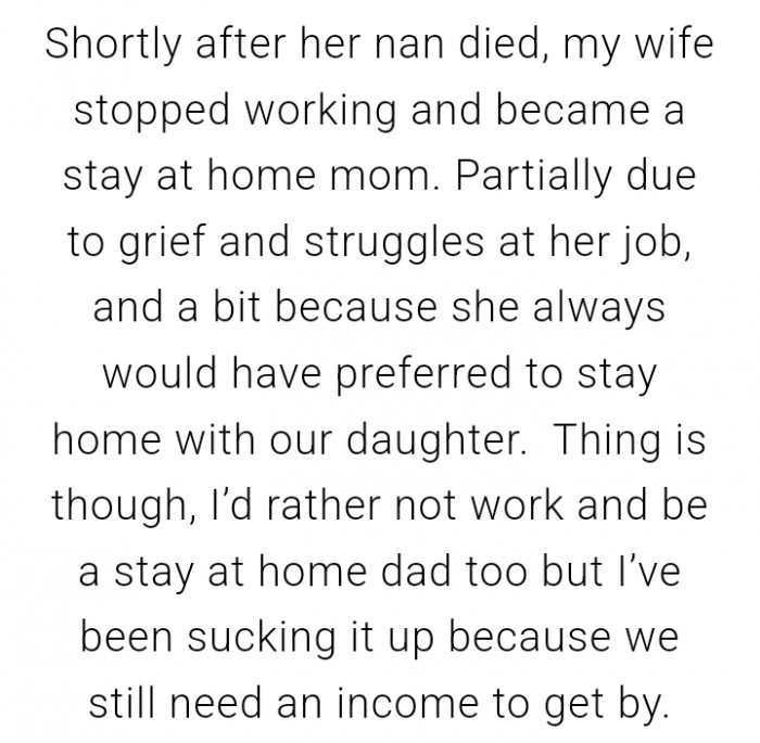 We still need an income to get by