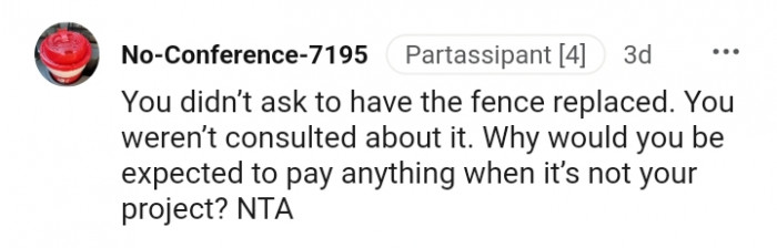 Why would you be expected to pay anything?