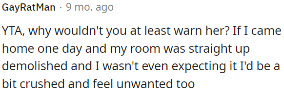 OP should have warned her.