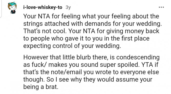 This Redditor presented two important angles in this matter