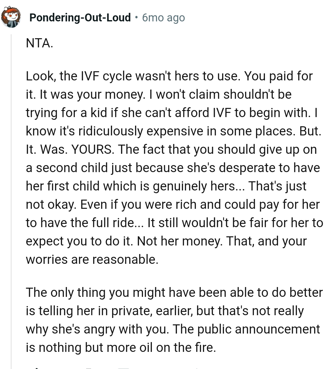 Giving up a second child for another person's first child