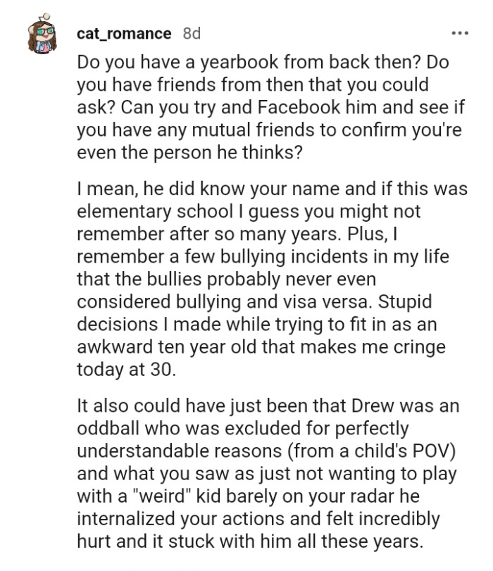 This Redditor is guessing the OP doesn't remember