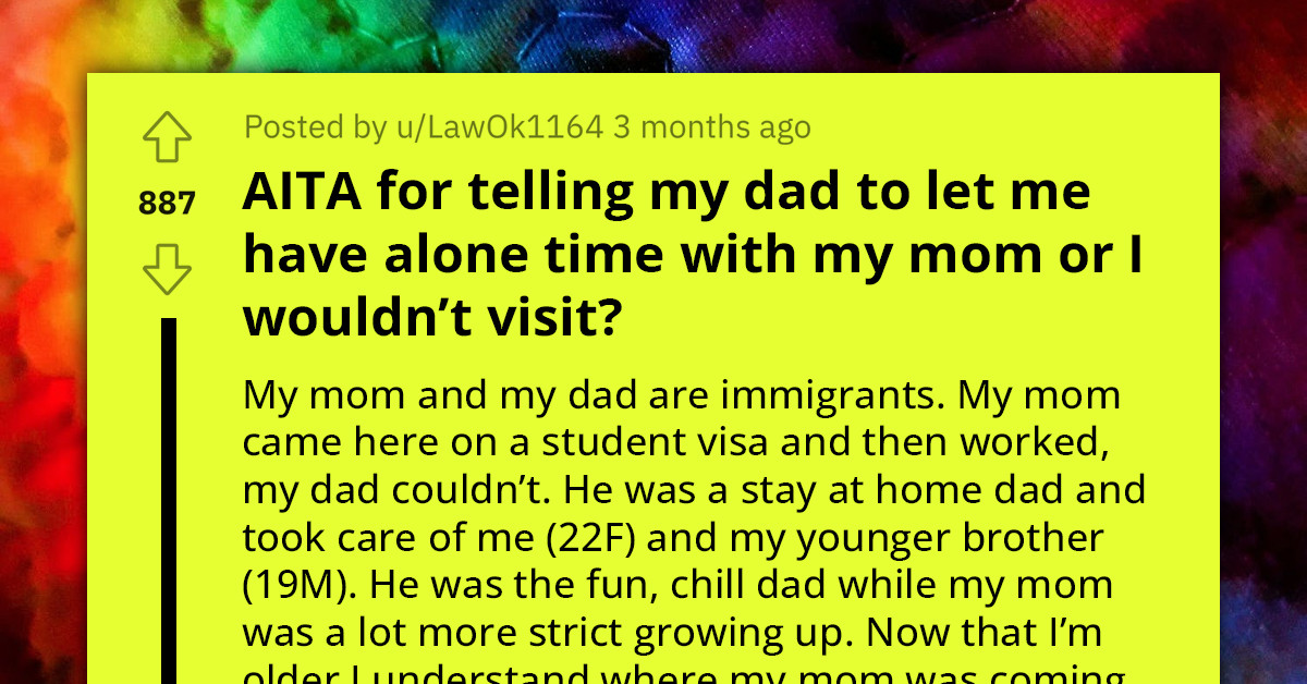 Young Woman Yearns to Reconnect with Mom After Realizing Her Sacrifices; Father Discourages Alone Time, Fearing Emotional Impact on Ailing Mother