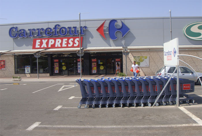 6. The shopping carts