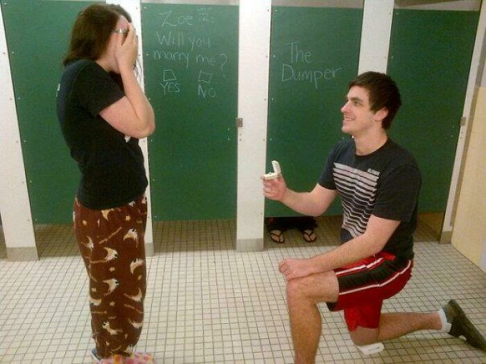 "So My Friend Proposed Like This To His Girlfriend"