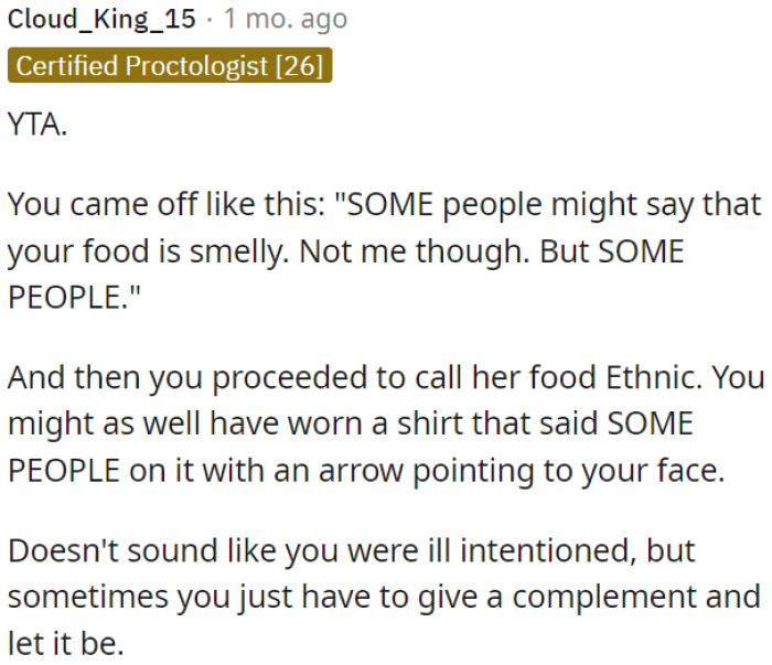 OP is the aggressor here.