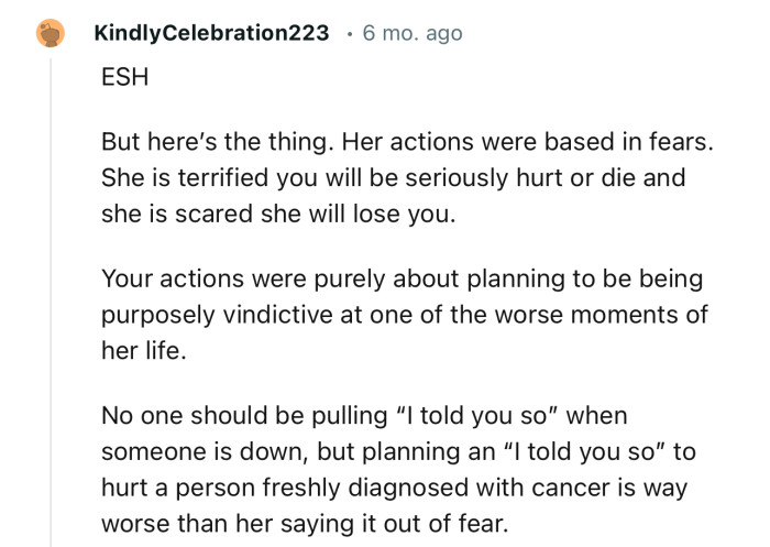 “No one should be pulling ‘I told you so’ when someone is down.”
