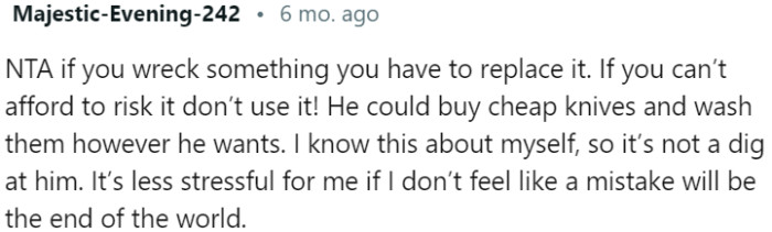 If something gets damaged, it should be replaced