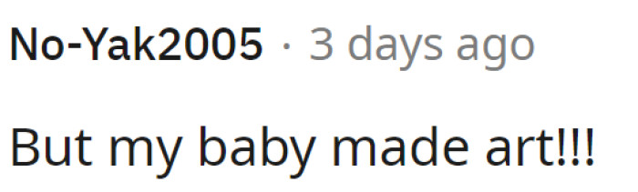 Here is an insight into the deranged parent's mind: