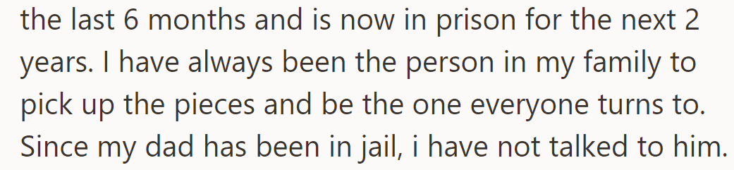 He spiraled in the last six months, landing him in prison for two years. They haven't spoken to him since.