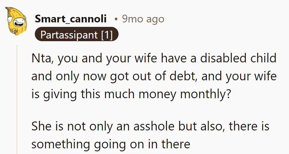 It's raining responsibilities, and her friend's holding the umbrella... made of excuses.