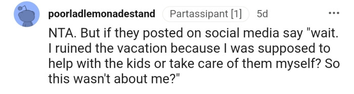 Just in case OP needs suggestions on what to reply, she can look here