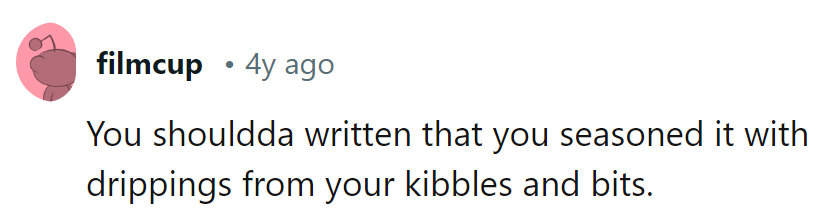 Missed opportunity for a 'purrfect' seasoning reveal!