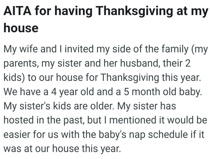 The OP kicks off his story