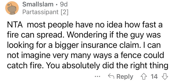 The guy had some plans that Op must have ruined.