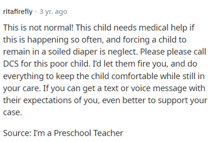 Some people are even suggesting that she should let them fire her because it's clearly unacceptable for her to comply with their demands.