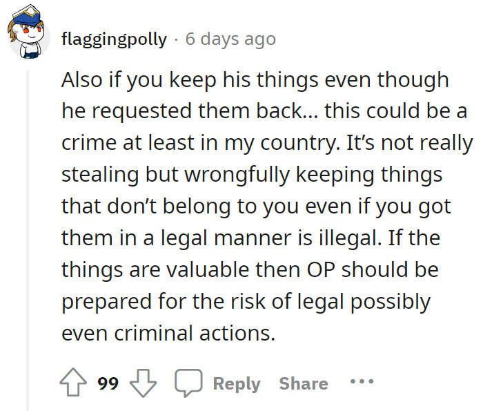 At least we know we’re not going to have a relationship in that country. Haha!